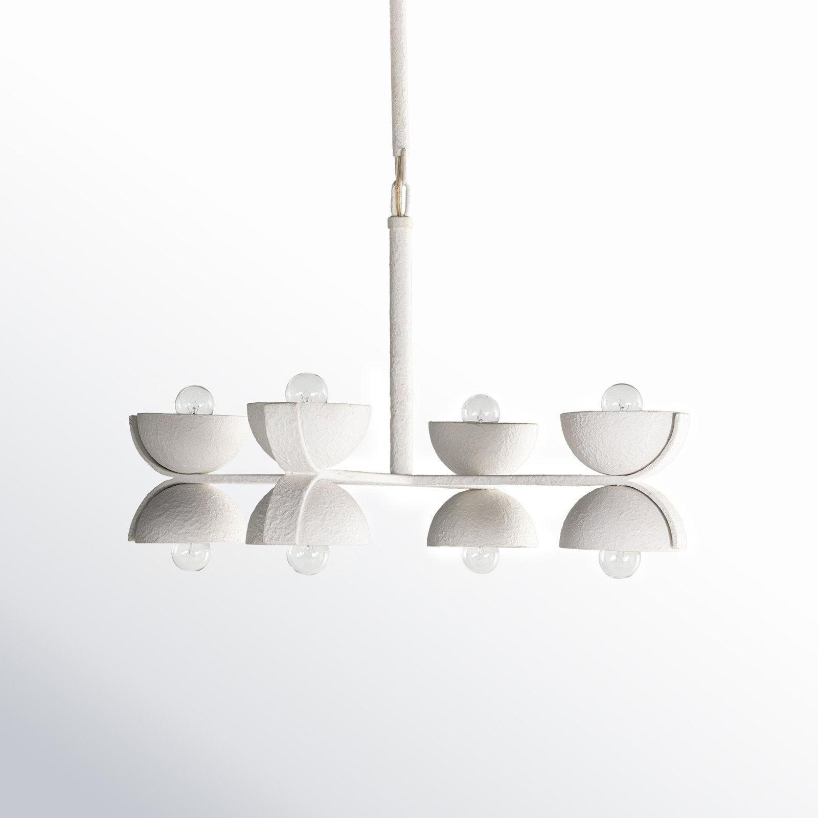 Alyshia 8 - Light Metal Sputnik Chandelier, White