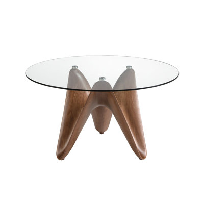 Round Glass Top Dining Table