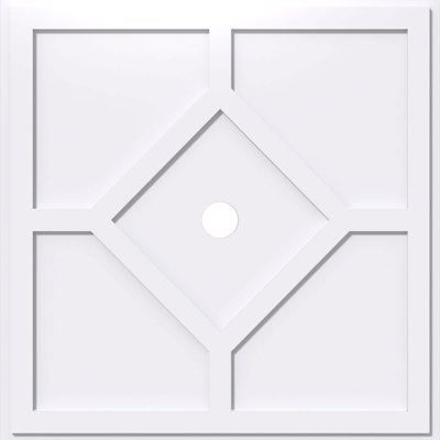 24"OD x 3"ID x 8 1/4"C x 1"P Embry Architectural Grade PVC Contemporary Ceiling Medallion
