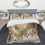 Ensemble d'édredon moderne 4 pièces - Ensemble d'édredon Modern Golden Drip-131383058