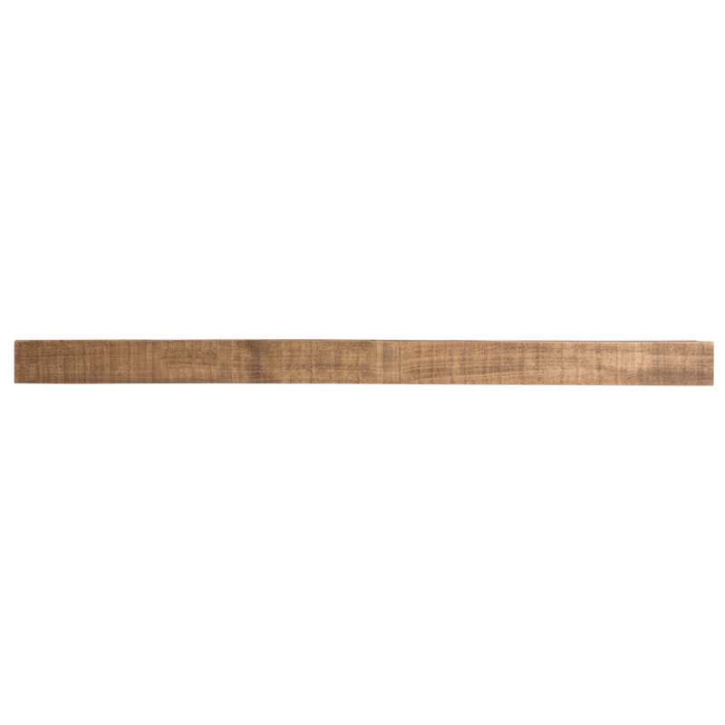 24'' Aged Oak Rustic Floating Mantel Shelf