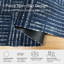 Tapis en toile bleu marine lavable 2x3-2125151860