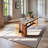 Rectangular Brown Solid Wood Dining Table-1680427769