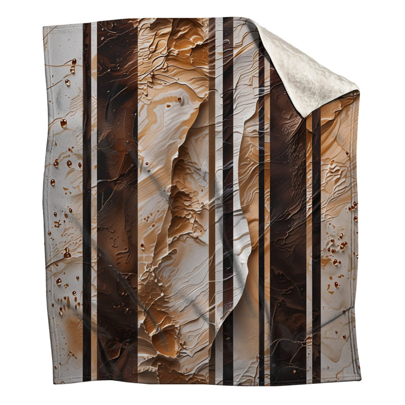 Couvertures texturées à rayures verticales, 60in W x 80in H