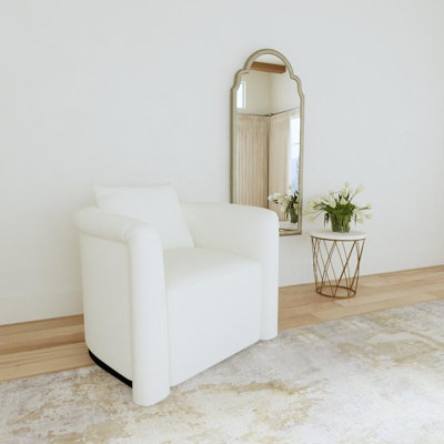 Fauteuil demi-tonneau pivotant de 33 po de largeur