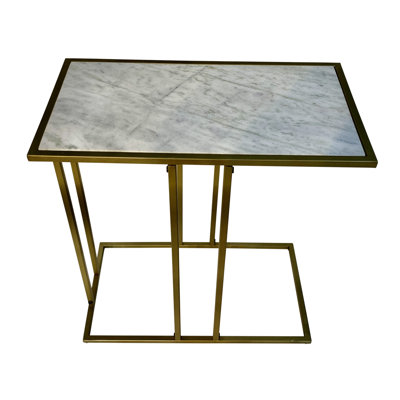 Kirklen Marble Top End Table