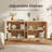 59" Arched Sideboard Buffet Cabinet, 4-Door Storage Cabinet with Adjustable Shelves, Modern Media Console TV Stand for Living Room and Dining Room-66505522