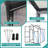 Newly Marketed Gain Height Windproofaluminum Greenhouse 6X6 FT Polycarbonate Greenhouse Raised Base And Anchor Aluminum Heavy Duty Walk-In Greenhouses For Outdoor Backyard In All Season-125343864-125343866