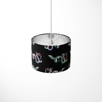 21cm H Cotton Drum Pendant Shade ( Spider )