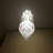 18-light 31.5" Modern Luxury Crystal Chandelier Raindrop Flush Mount Ceiling Light