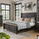 Alfons Solid Wood Panel Bed