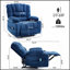 Fauteuil inclinable Living Space avec chauffage, vibration et positions inclinables multiples pour un confort ultime-1249733413