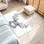 Tapis d'intérieur transparent lavable à la machine, motif de cerf-1060060227