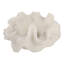 Bol décoratif abstrait avec bords à volants pour la décoration intérieure - Décoration décorative sculpturale moderne pour le salon ou le comptoir de cuisine - 12 po, blanc