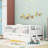 Twin Size Loft Bed With Guardrail And Twin Trundle-273378947