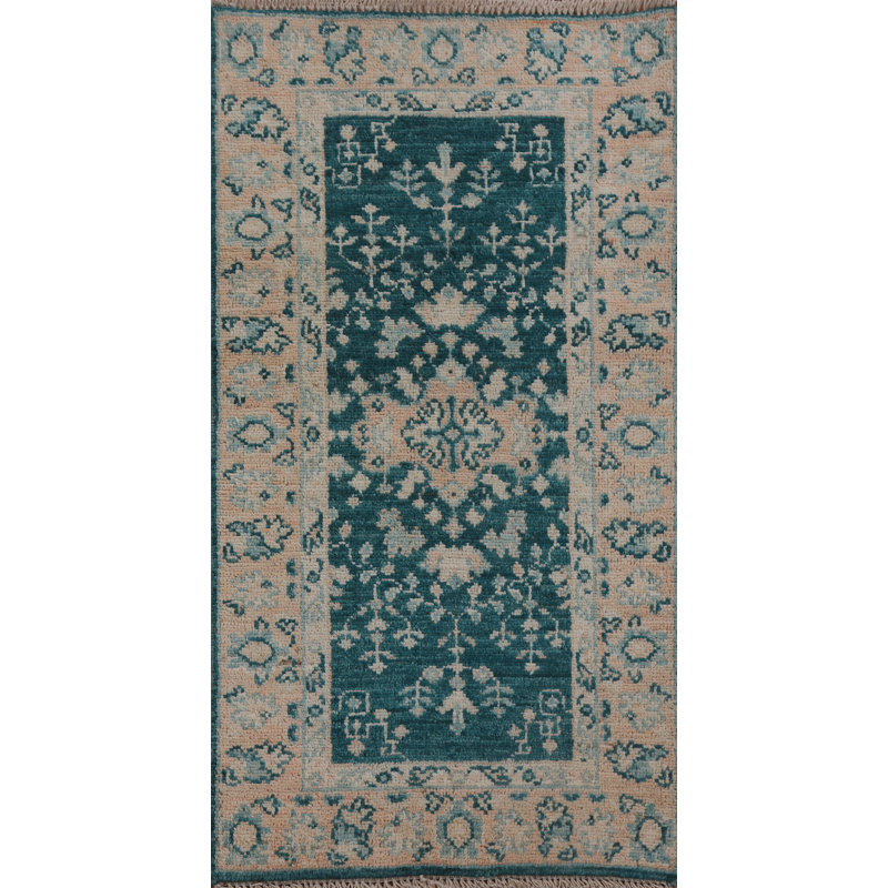 Tapis oriental géométrique Oushak 2x4