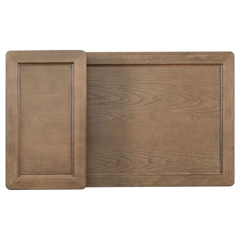 Table basse avec rangement, Marron foncé