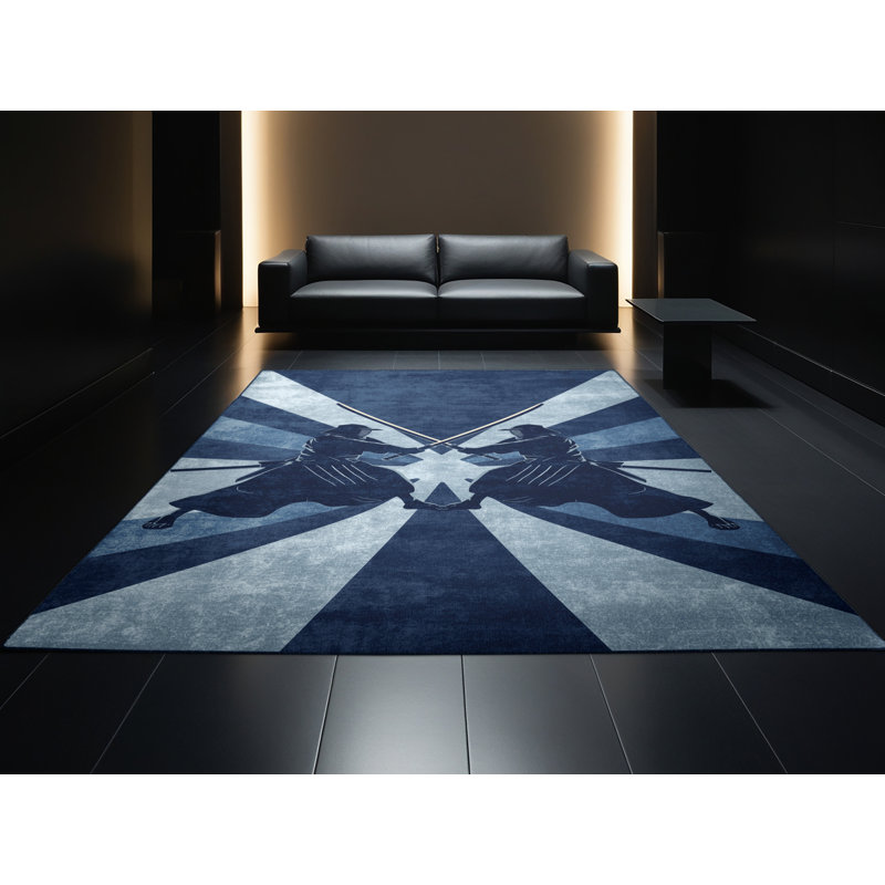 Tapis gris doux et moelleux Ephialtes Kendo Duel, 3 x 5