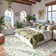 Washable Floral Area Rugs Boho Large Rugs Non-Slip for Bedroom Soft Rubber Backed Carpet