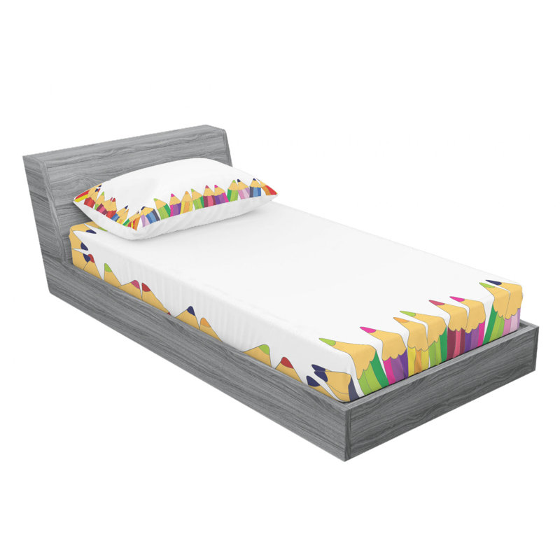 Microfiber Sheet Set, Twin Sheet Set with Fitted Sheet