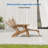 3-Postion Adjustable HDPE Adirondack Chair with Ottoman, All-Weather Folding Patio Chair with Cup Holder for Outdoor, 350lb Capacity-37369625