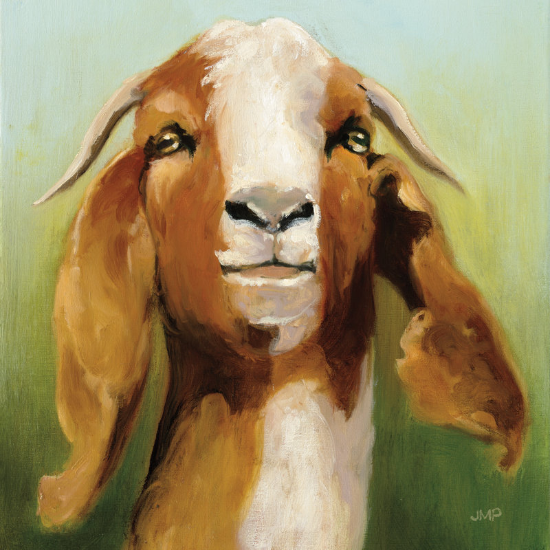 Got Got Goat par Julia Purinton, reproduction d'art sur toile tendue, H 12 po x l 12 po