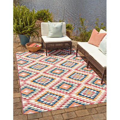 Contemporary Concord Area Rug Peach Colour