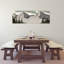 «Busy Ski Slopes», art contemporain de pin, paysage forestier abstrait-2033653073