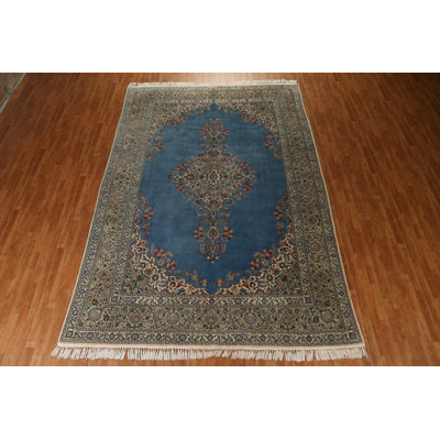 Tapis persan Kashan noué à la main 9 x 13