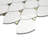Satin Aurelia Spearline 10 in. x 12 in. Matte Glass Mosaic Wall Tile