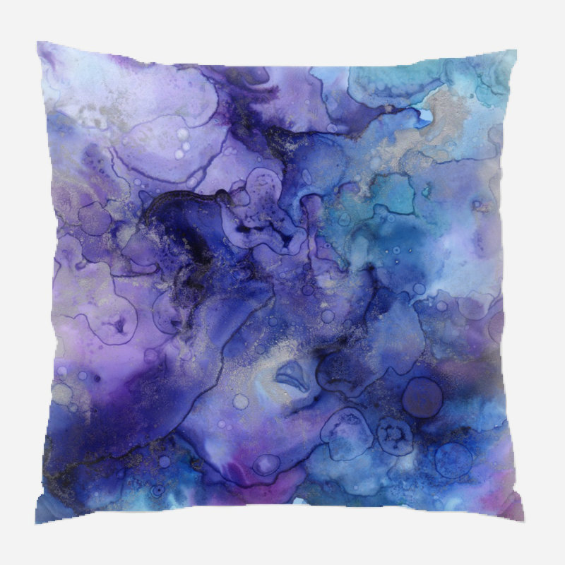 Housse et insert de coussin carré Overcash, Intérieur, Microsuède