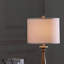 Lampe de table en polyrésine effet bois 27,5 po