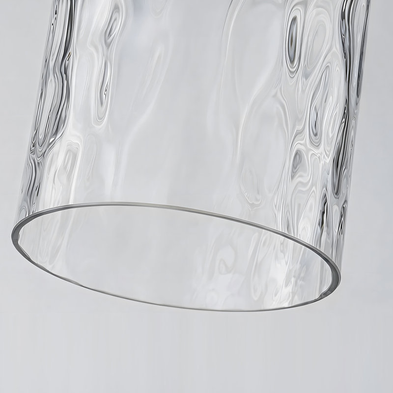 Abat-jour simple en verre martelé
