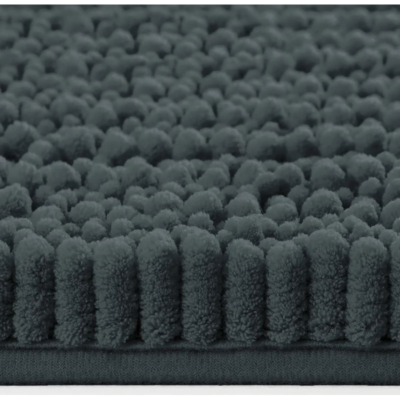 Tapis de salle de bain gris anthracite, Gris anthracite