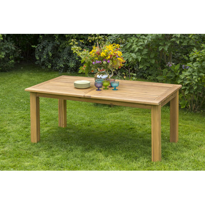 Asparagus Extendable Solid Wood Dining Table
