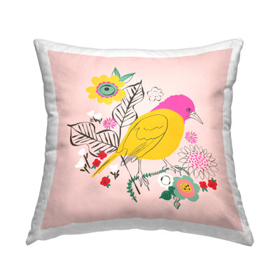 Floral Throw Pillow