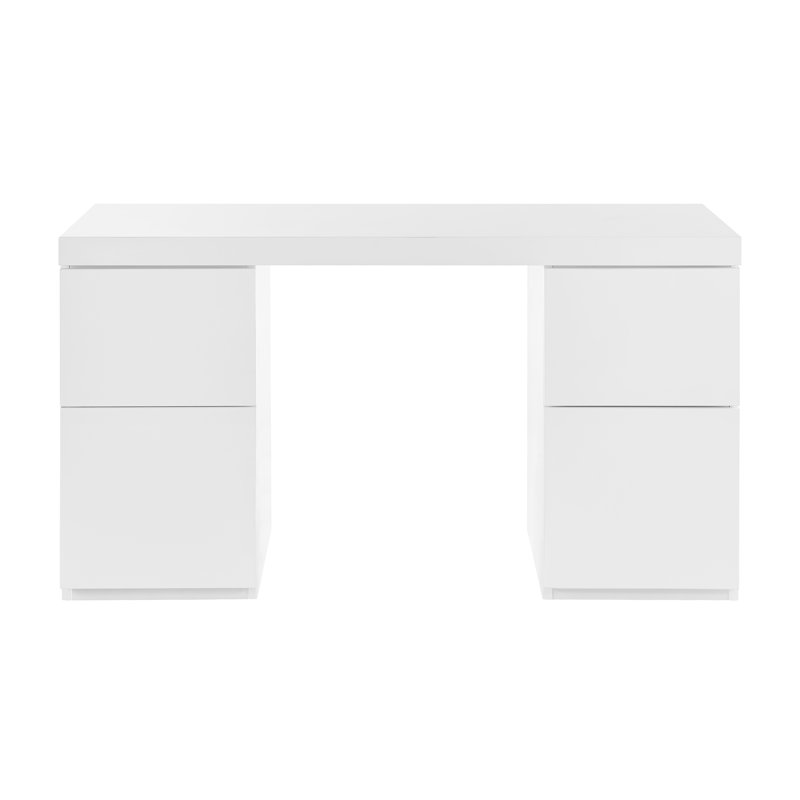 Carson Writing Desk with 4 Soft-Close Drawers