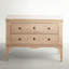 Linnea 2 - Drawer Solid Wood Nightstand in Brushed Blonde Natural/Antique Bronze