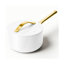Caraway 3qt Iconics Nonstick Ceramic Saucepan, White/Gold