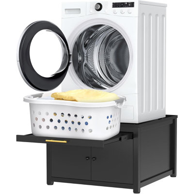 Laveuse et sécheuse à lessive piédestal 29 "Universal Fit anti-vibration avec égouttoir intégré + tuyau