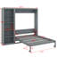Grand lit escamotable avec tablettes-792903129