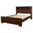 Cappuccino Queen Bed with Bookcase Headboard