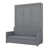 Wall-Mounted Full-Size Murphy Bed With Soft Comfort Cushion