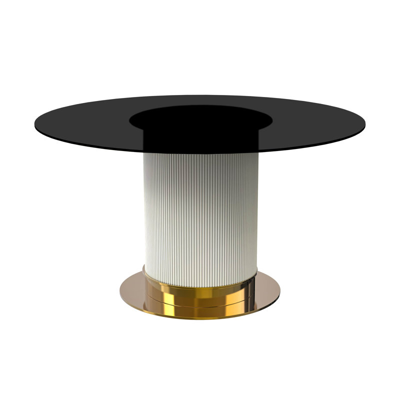 Murtis rond, 29,5 po x l 60 po x P 60 po, Noir