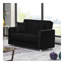 Causeuse convertible avec rangement Primenest Gravita Collection, noir-1439104784