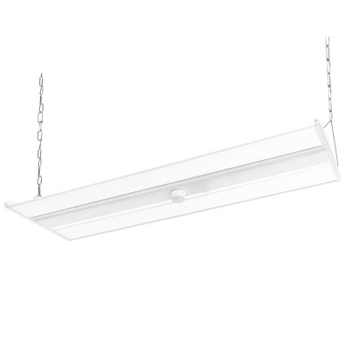 Run Bison 4FT Rectangle High Bay Ceiling Light with Motion Sensor-1PK