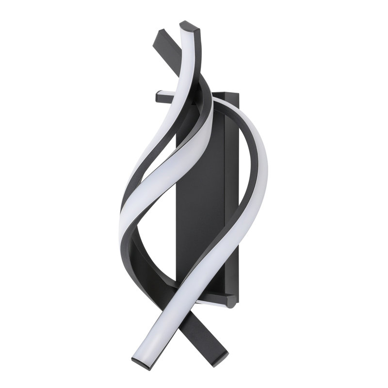 Luminaire mural, applique murale à DEL, lampe murale créative, Noir mat, 3 000 K
