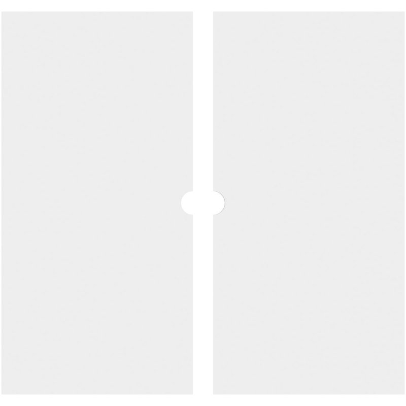Embry 18" White PVC Contemporary Ceiling Medallion