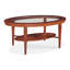 Marquetry Glass Cocktail Table