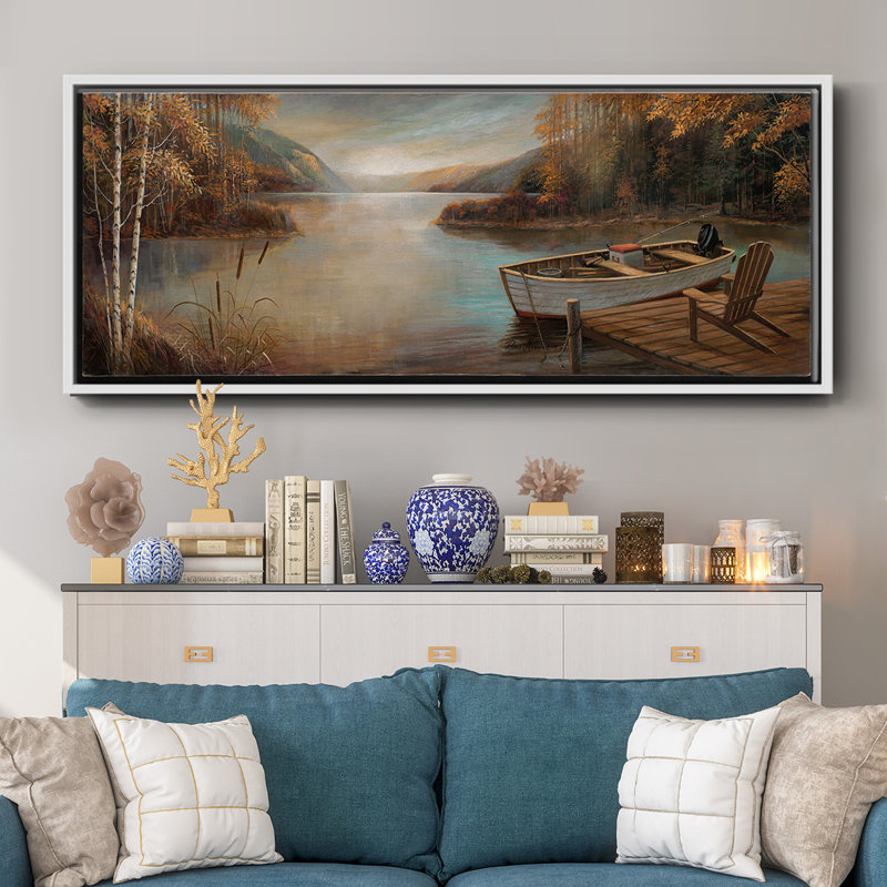 Peaceful Serenity- Framed Canvas, 20" H x 50" W